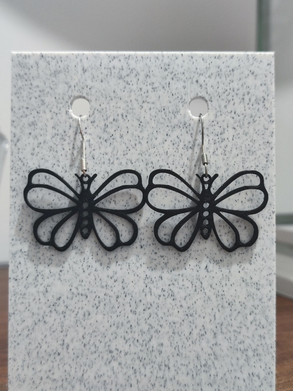 Black Butterfly Dangle Earrings - Women Jewelry